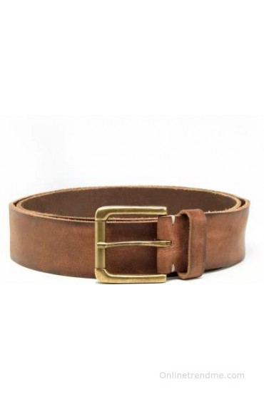 HideCraft Men Casual Brown Genuine Leather Belt(Brown)